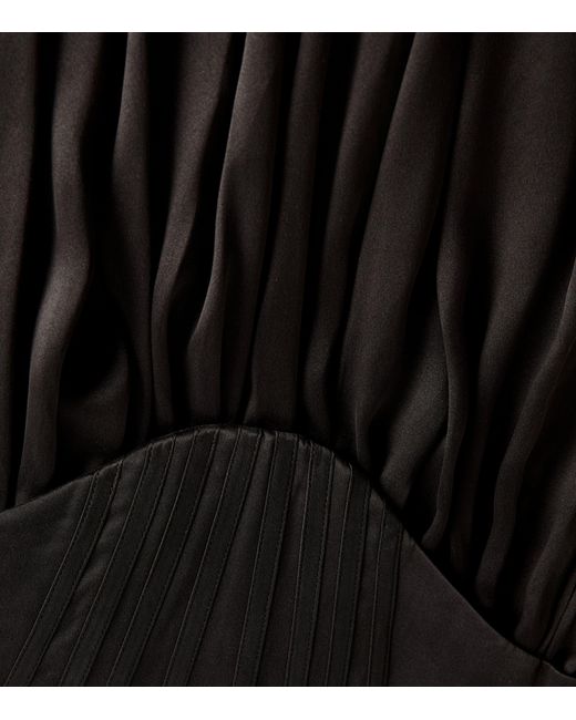 Zimmermann Black Silk Corset Midi Dress