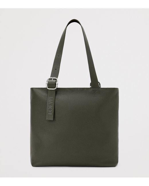 Loewe Green Grained Calfskin Loop Tote Bag for men