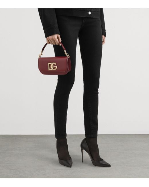 Dolce & Gabbana Purple Calfskin Shoulder Bag