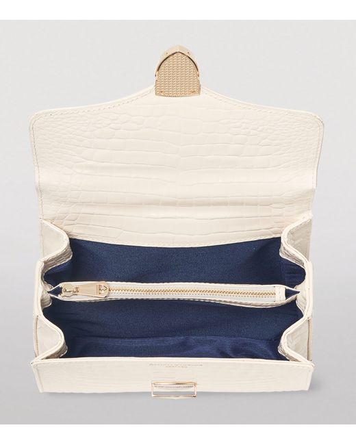 Aspinal Natural Midi Mayfair Top-Handle Bag