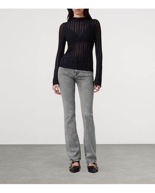 AllSaints Gray Haldan Bootcut Jeans