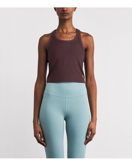 vuori Brown Elevation Racerback Bra