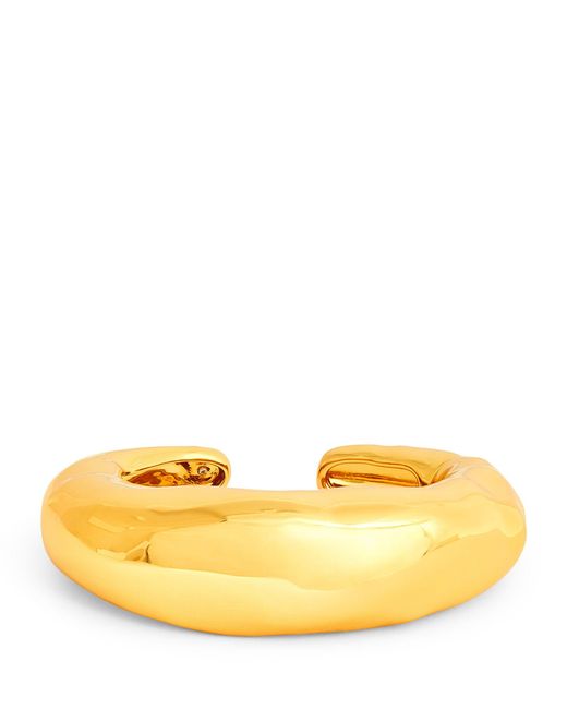 Alexis Yellow Gold-plated Molten Hinge Cuff Bracelet