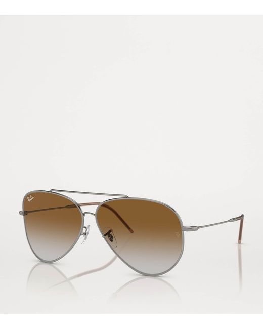 Ray-Ban Brown Metal 0Rbr0101S Sunglasses