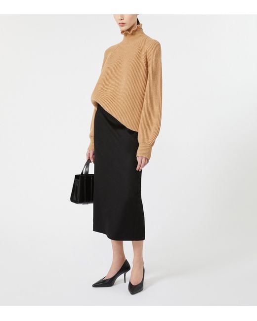 Max Mara Natural Wool-Cashmere Sweater