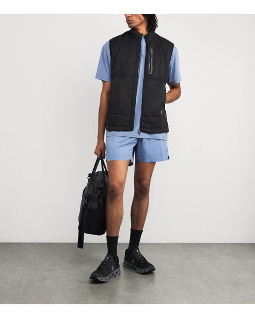 REPRESENT 247 Black Half-Padded Packable Run Gilet for men