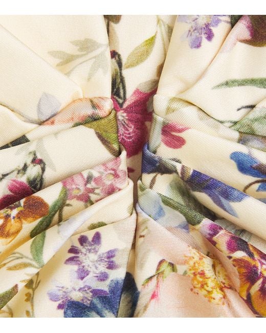 Zimmermann White Pleated Patience Swimsuit