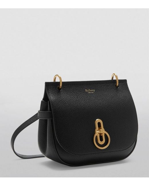 Mulberry Black Small Leather Amberley Cross-Body Bag