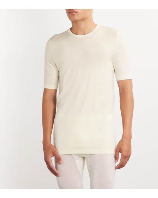 Hanro White Thermal T-Shirt for men