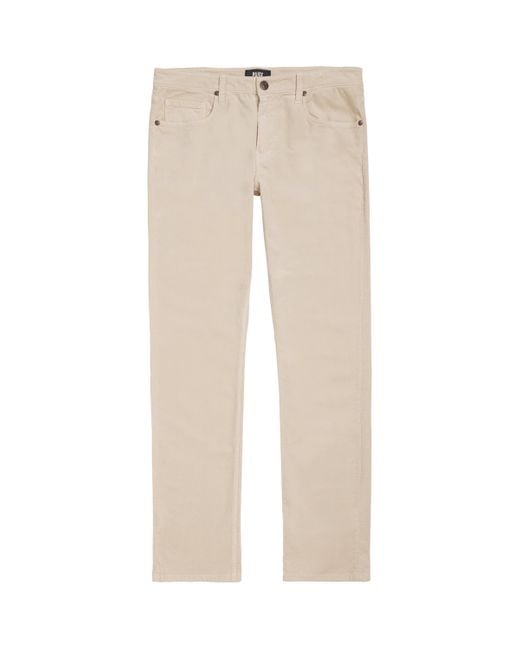 PAIGE Natural Corduroy Federal Slim-Straight Jeans for men