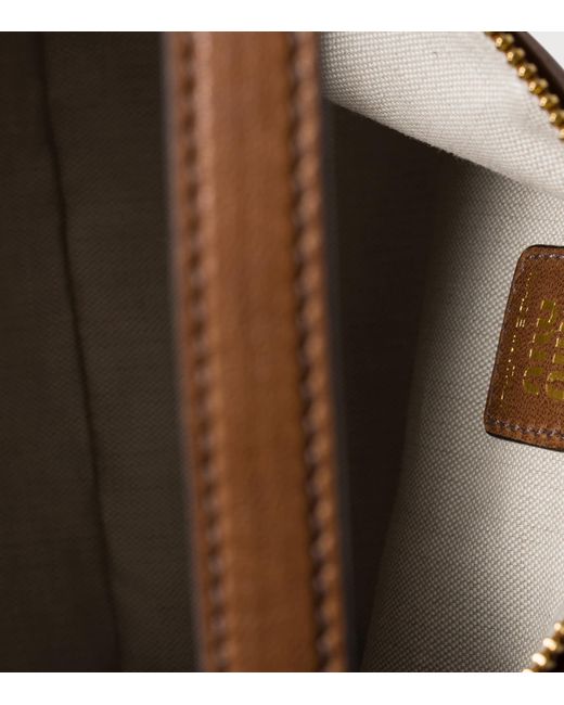 Miu Miu Brown Nappa Leather Pouch