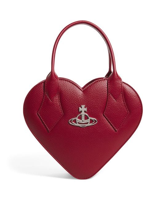 Vivienne Westwood Leather Josephine Heart Bag in Red Lyst UK