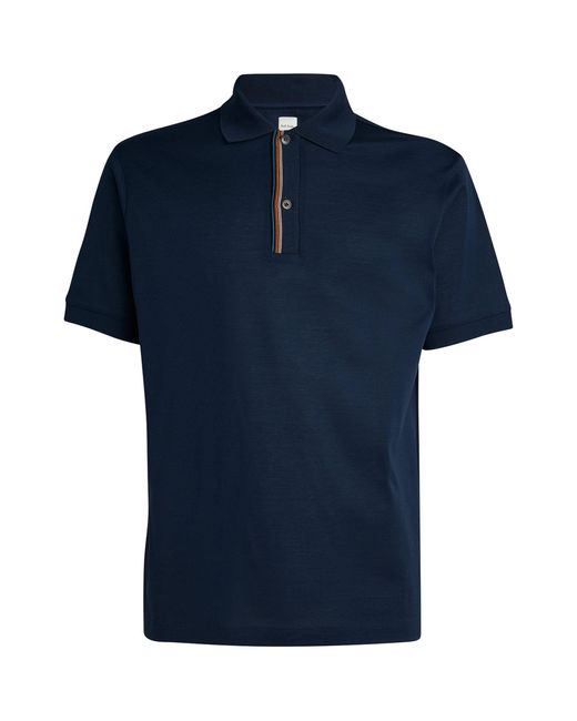 Paul Smith Blue Signature Stripe Polo Shirt for men
