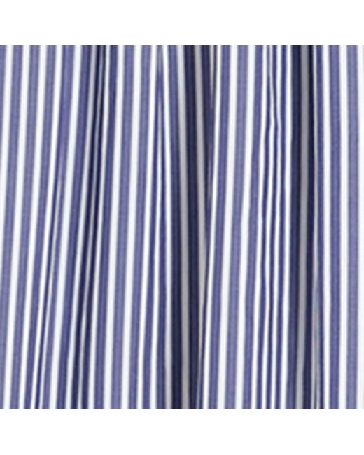 Weekend by Maxmara Purple Cotton Stripe Midi Dress