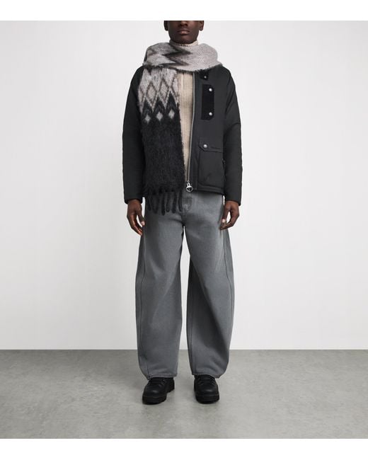 Barbour Black Waxed Cotton Tract Jacket for men