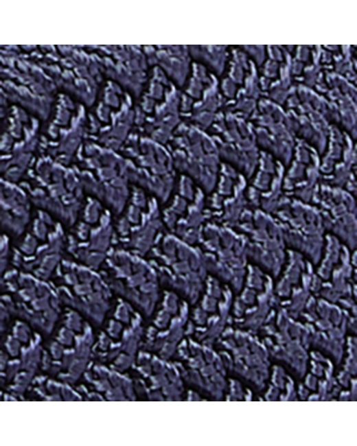 Barbour Blue Leather-Trimmed Woven Belt for men