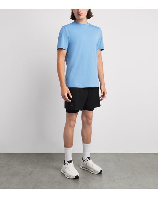 On Shoes Blue Focus T-Shirt for men
