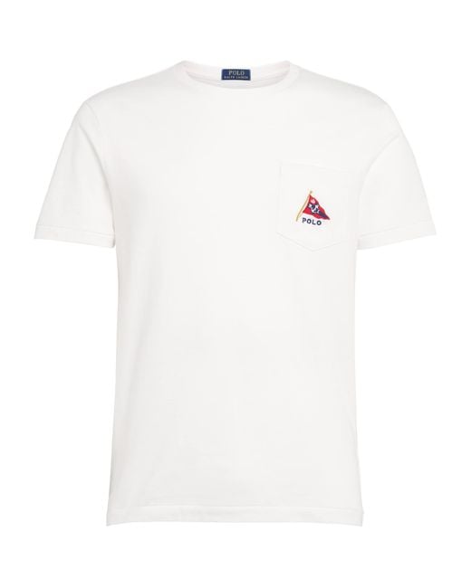 Polo Ralph Lauren White Cotton Polo Bear T-Shirt for men