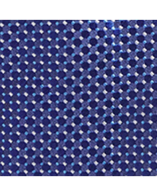 Eton of Sweden Blue Silk Geometric Tie for men