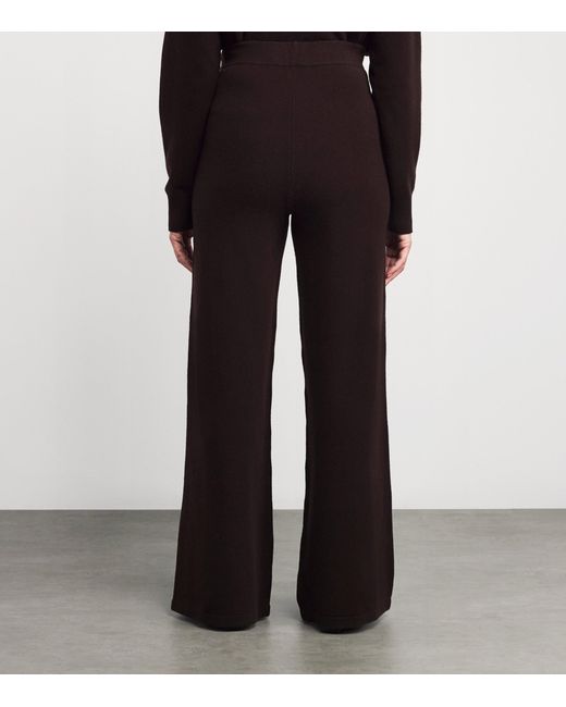 Yves Salomon Black Wool-Blend Drawstring Trousers