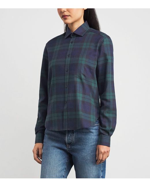 With Nothing Underneath Blue Cotton-Wool Classic Shirt