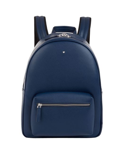 Montblanc Blue Sartorial Leather Backpack for men