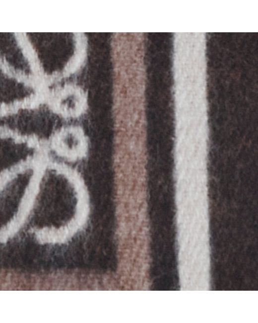 Loewe Black Wool-Cashmere Anagram Scarf