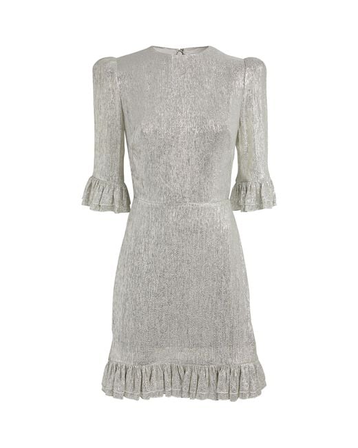 the-vampire-s-wife-iridescent-falconetti-mini-dress-in-gray-lyst