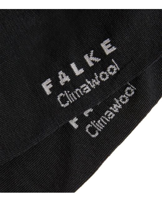 Falke Black Climawool Socks for men