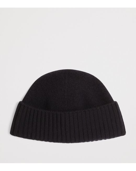 Dolce & Gabbana Black Virgin Wool Beanie Hat for men
