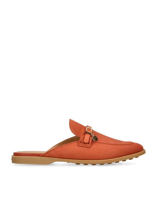 Tod's Brown Suede Slippers