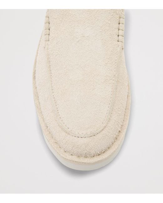 AllSaints Natural Suede Slix Loafers for men