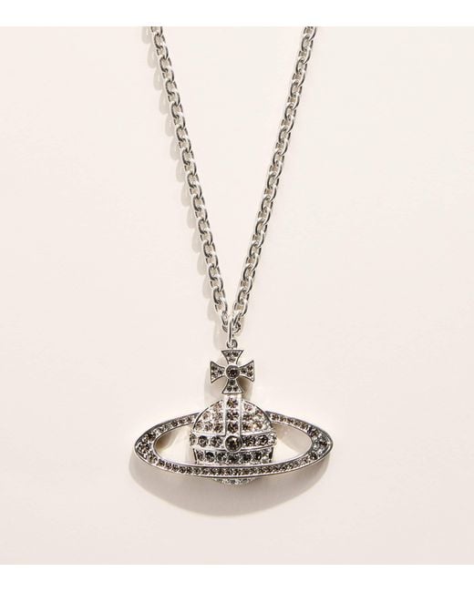 Vivienne Westwood Natural Mini Bas Relief Orb Pendant Necklace for men