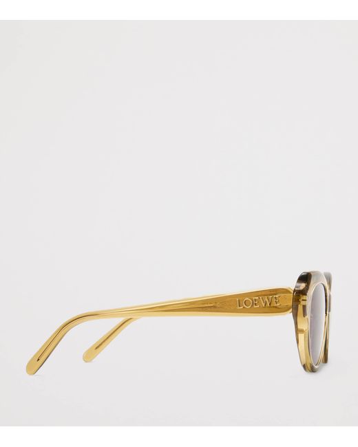 Loewe Pink Acetate Swan Slim Sunglasses