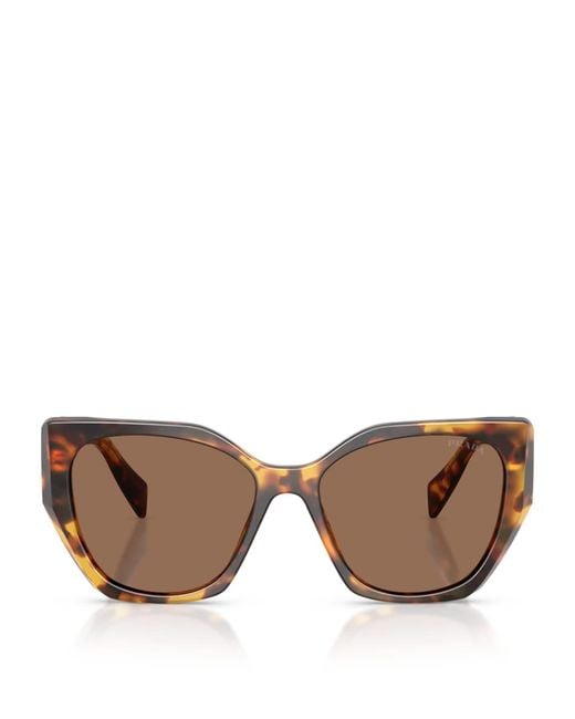 Prada Brown Tortoiseshell Pillow Sunglasses