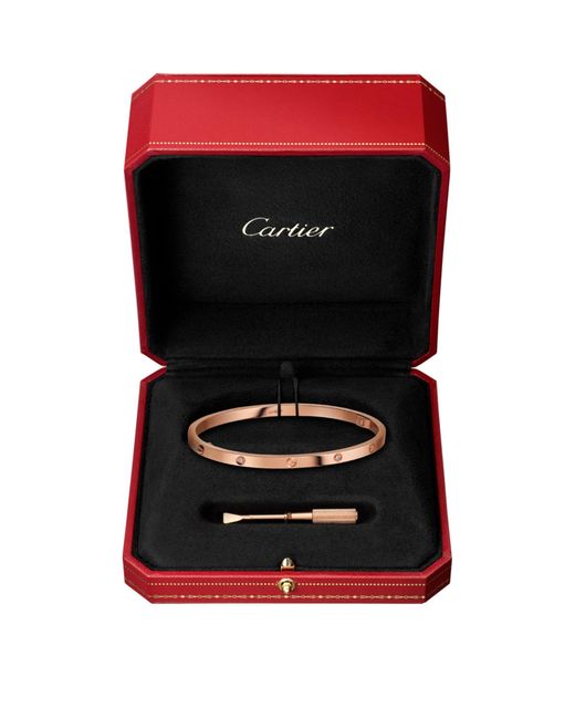 Cartier Natural Small Yellow Gold And Diamond Love Bracelet