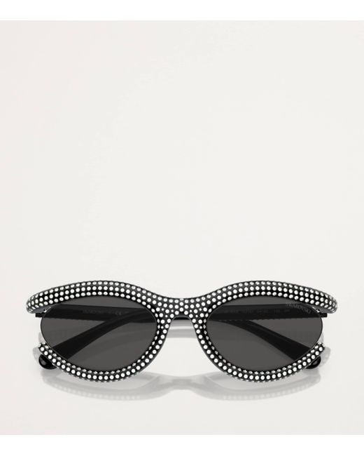 Swarovski Gray Oval Sk6006 Sunglasses