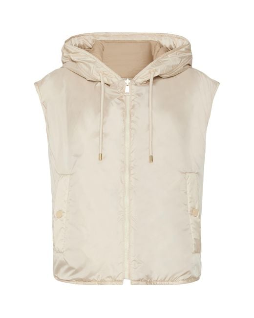 Weekend by Maxmara Natural Reversible Hooded Puffer Gilet