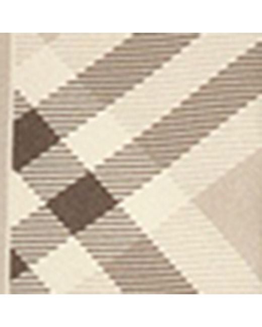 Burberry Metallic Silk Check Skinny Scarf