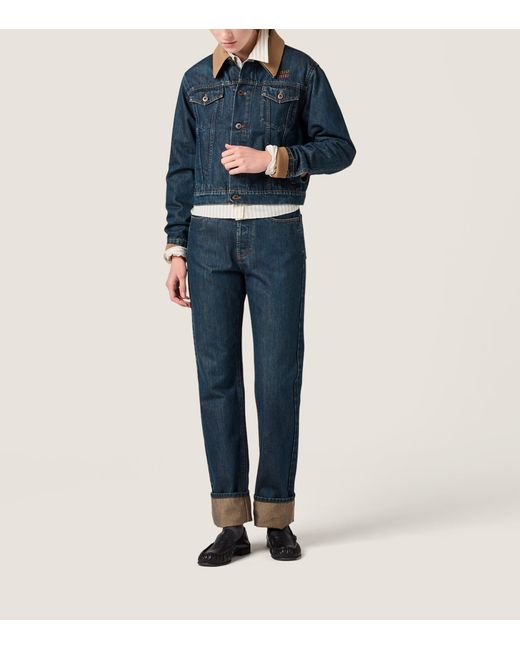 Miu Miu Blue Straight Jeans