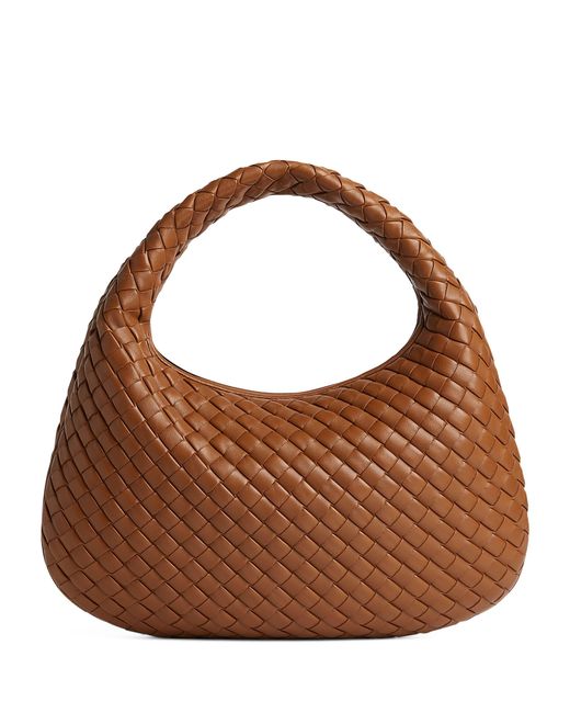 Bottega Veneta Brown Small Leather Veneta Shoulder Bag