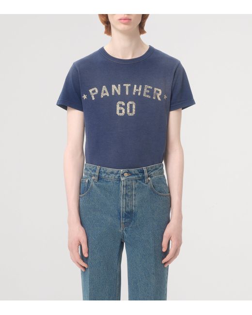 VALENTINO コットン ロゴ Tシャツ ブルー Valentino Cotton Printed T-Shirt in Blue for Men | Lyst