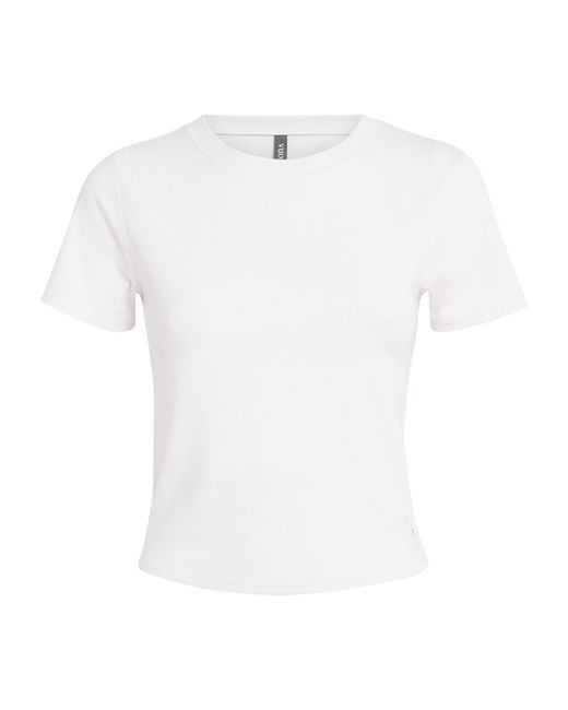 vuori White Fitted Pose T-Shirt