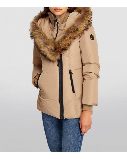 Mackage shearling trim puffer coat Clearance