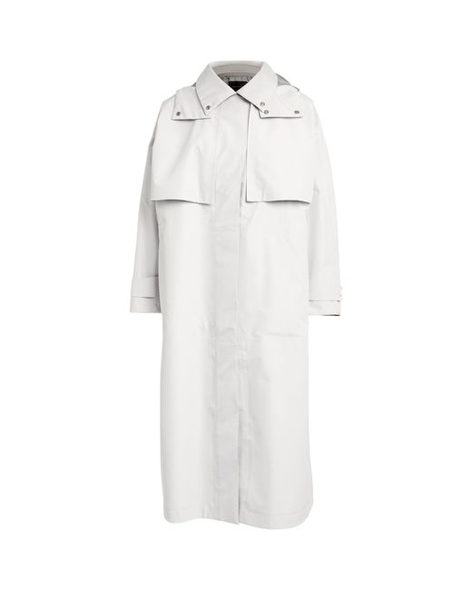 Herno White Laminar Belted Trench Coat