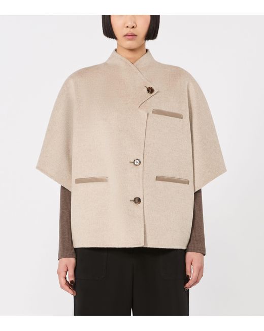 Max Mara Natural Cashmere Cape