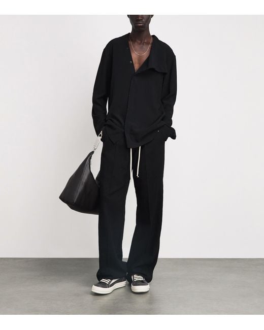 Rick Owens Brown Leather Vintage Sneakers for men