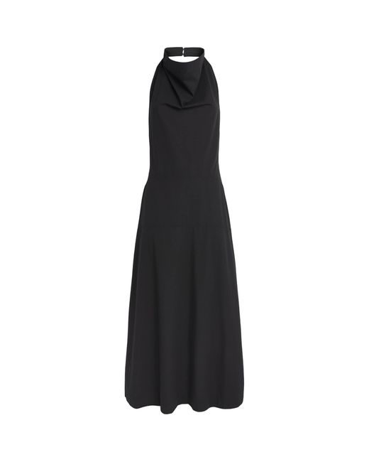 Camilla & Marc Black Halterneck Grace Maxi Dress