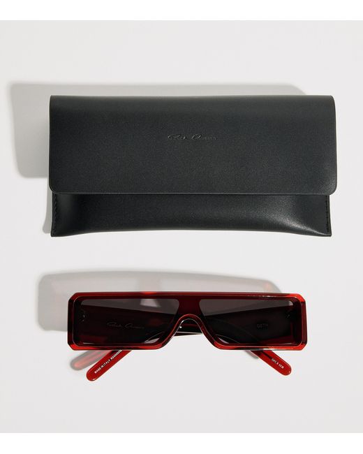 Rick Owens Brown Acetate Geth Sunglasses for men
