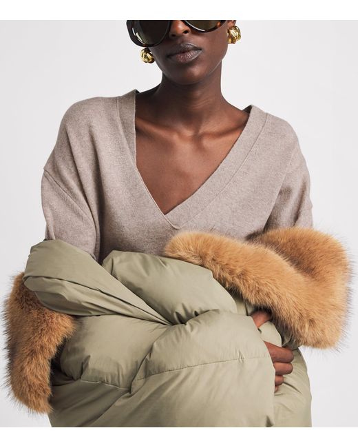 Source Unknown Brown Cashmere-Wool Half-Twist Byrone Sweater